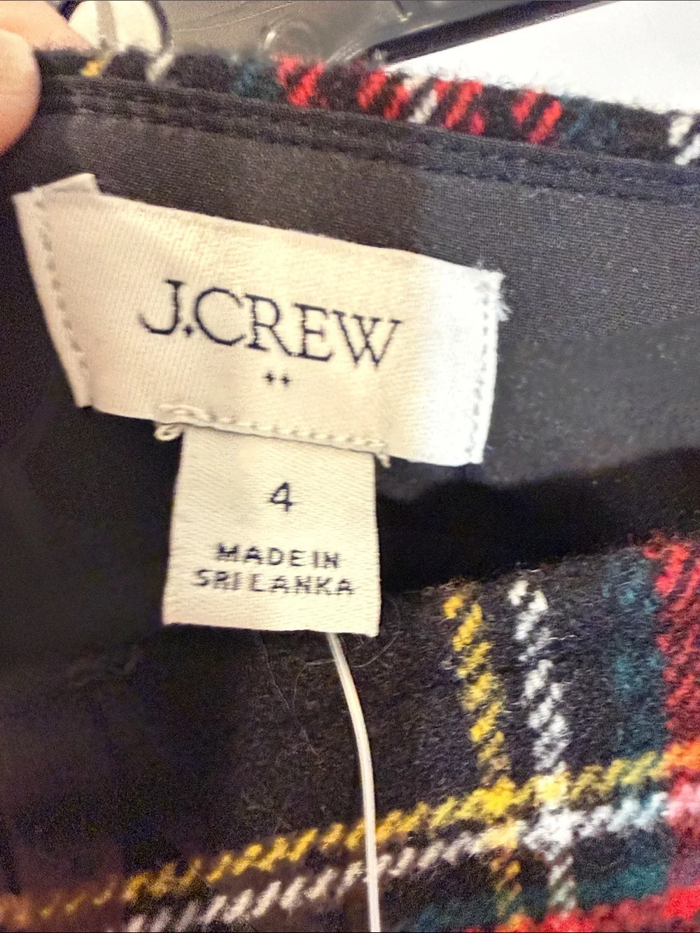 J. Crew Tartan Plaid Wool-Blend A-line Mini Skirt Preppy Holiday Festive NWT 4